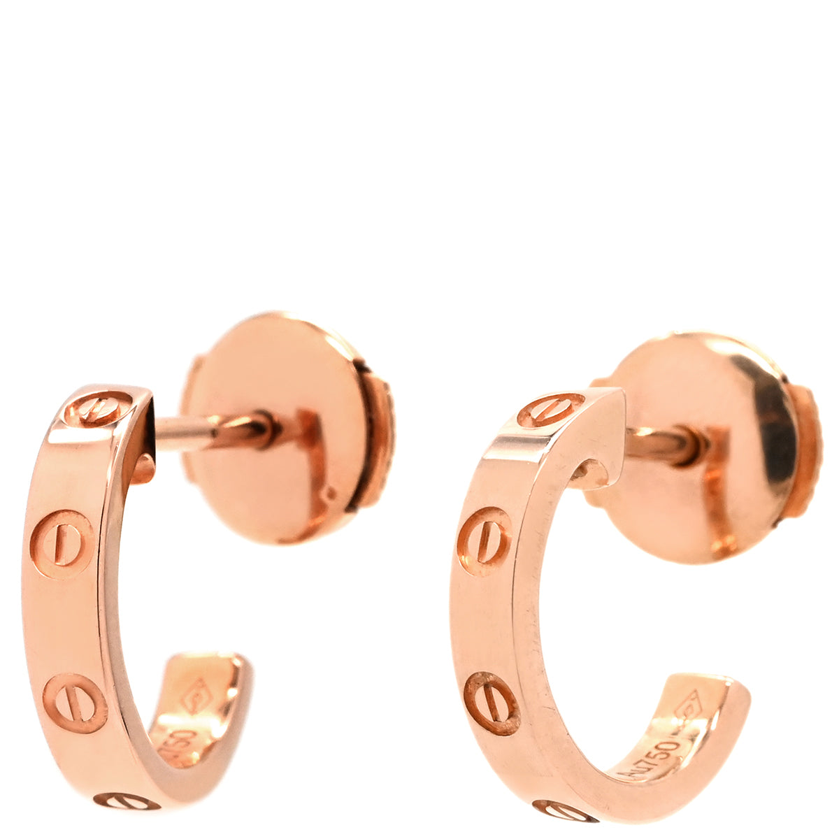 カルティエ Cartier ラブ LOVE フープピアス SM B8029000 ピンク