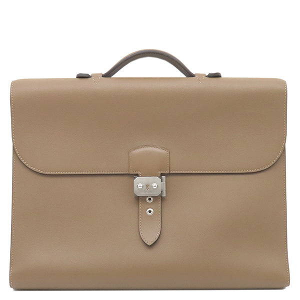 エルメス HERMES サックアデペッシュ ライト 1-37 タバックキャメル
