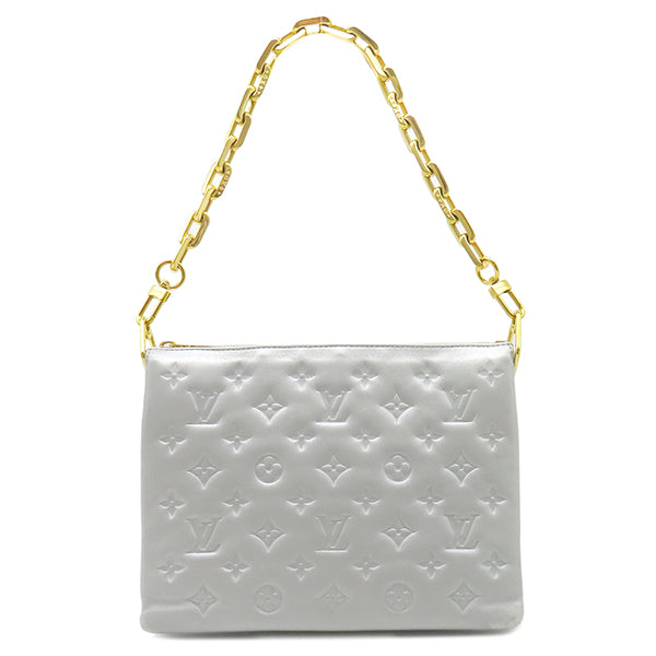 ルイヴィトン LOUIS VUITTON クッサンPM M21769 シルバー レザー