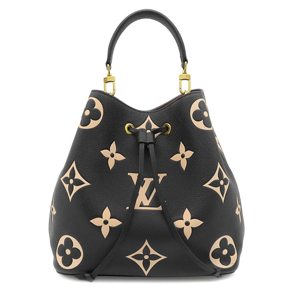 LOUIS VUITTON ハンドバッグ ネオノエMM M45497~~ ルイヴィトン Louis Vuitton ネオノエ MM M45497 ブラック×ベージュ