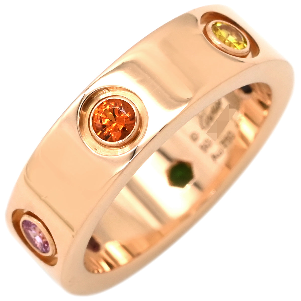カルティエ Cartier ラブリング マルチカラーストーン B4087800 ピンク