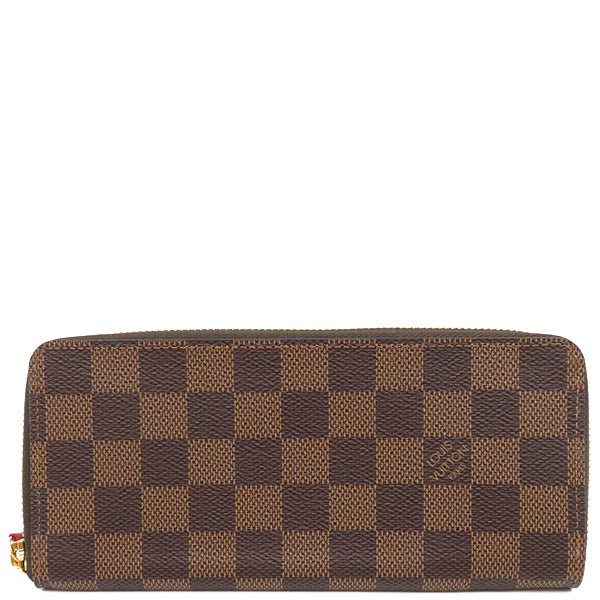 ルイヴィトン LOUIS VUITTON ポルトフォイユ クレマンス N60534 スリーズ ダミエキャンバス 長財布 ゴールド金具 ラウンドファスナー