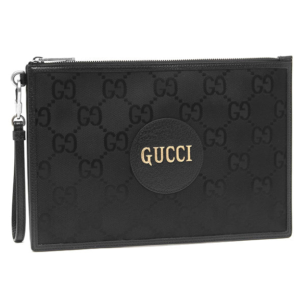 グッチ GUCCI オフ ザ グリッド 625598H9HAN1000 レザー 再生ナイロン クラッチバッグ シルバー金具