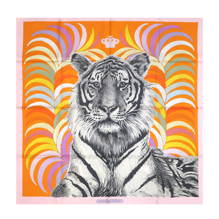 エルメス HERMES カレ90 スカーフ Tigre Royal 王者の虎 - バンダナ