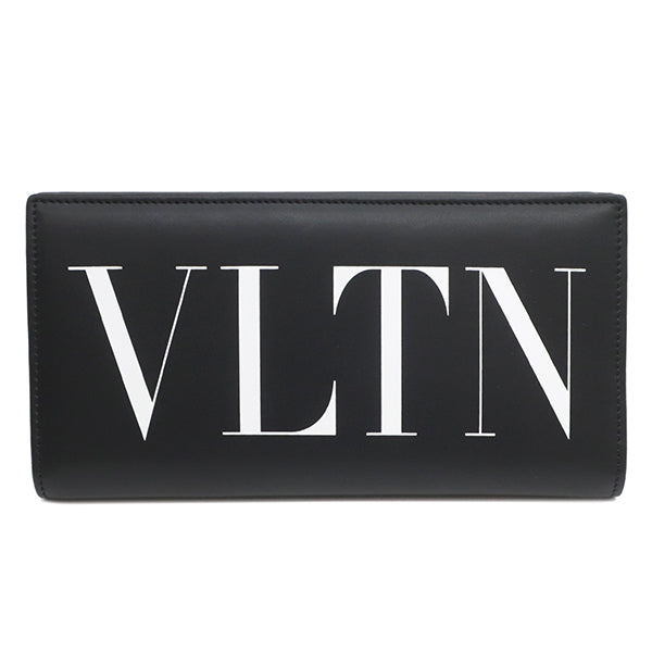 VLTN ウォレット TY2P0678 ブラック レザー 長財布 シルバー金具 ロゴ