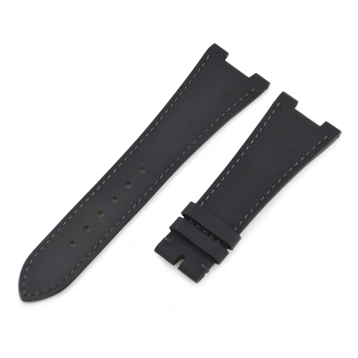 パテックフィリップ PATEK PHILIPPE メンズ 未使用 純正レザーベルト 革ベルト バンド 25mm 腕時計 黒