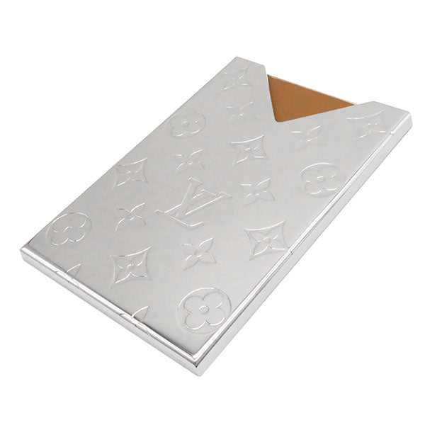 Louis Vuitton M62489 Card Case Metal Silver