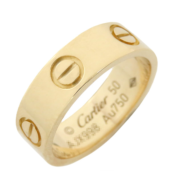 Cartier ラブリング 指輪 750YG K18YG イエローゴールドイエローゴールド素材ライン