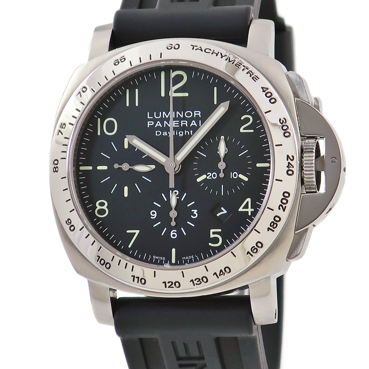 パネライ PANERAI ルミノール クロノグラフ デイライト PAM00196 自動巻き メンズ G番 黒