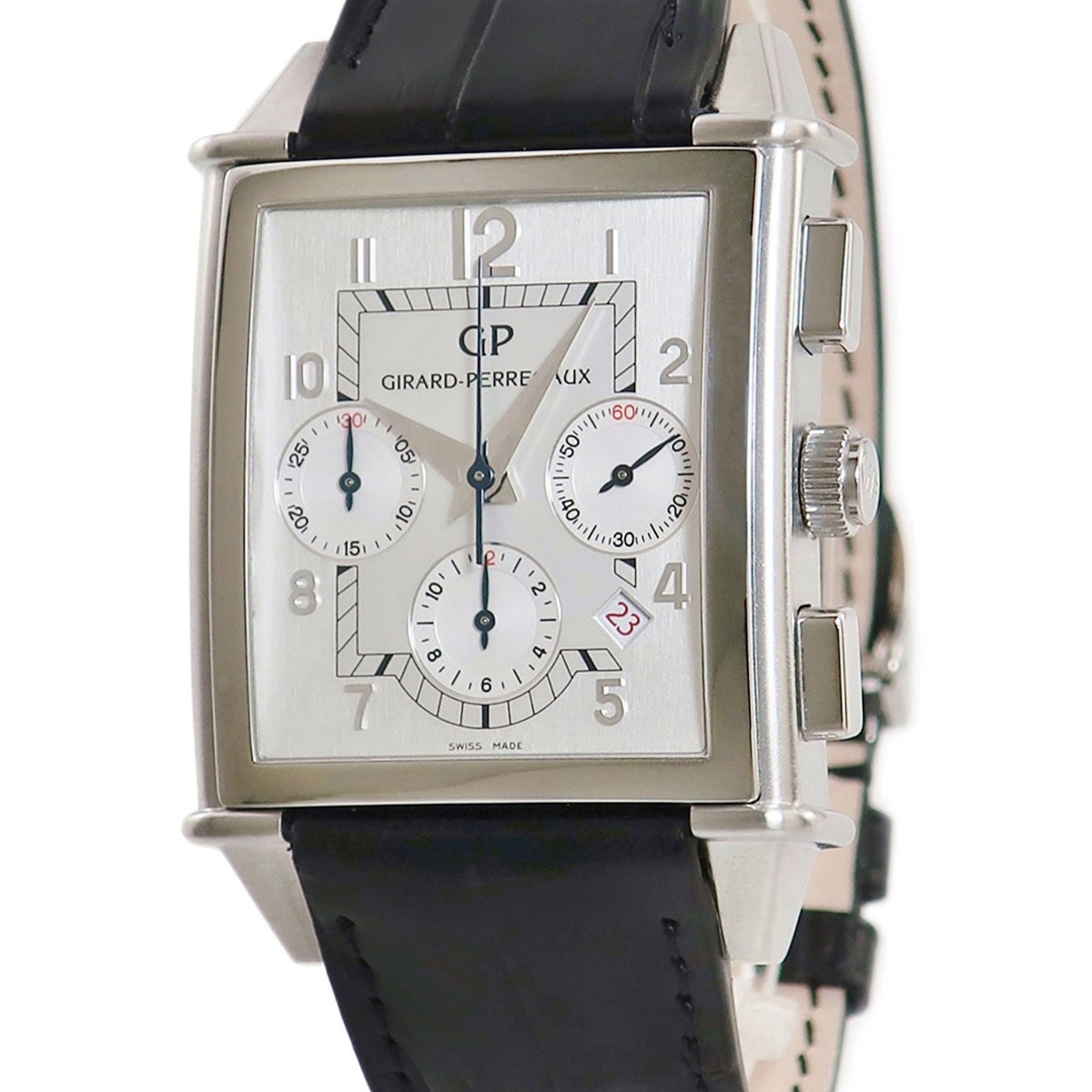 【レトロな雰囲気】ジラールペルゴ メンズ腕時計 ホワイト 自動巻き ヴィンテージ