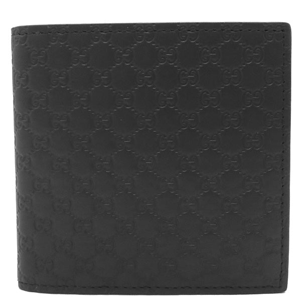 【最終値格】グッチ二つ折り財布マイクログッチシマレザーウォレット ブラック