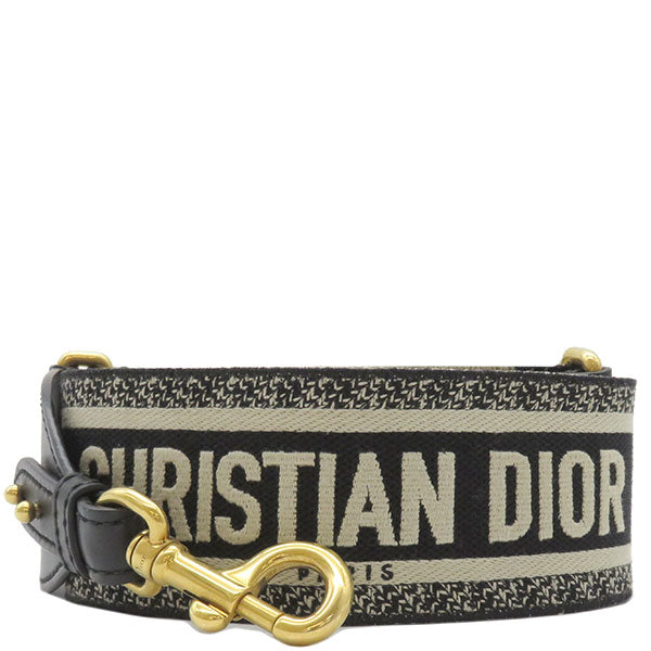Christian Dior クリスチャンディオール エンブロイダリー ショルダーストラップ ブラック ベージュ S8553CBTE M911 レディース