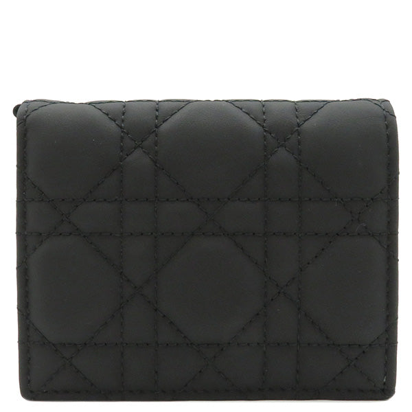 Dior  二つ折り財布　マットブラック   黒