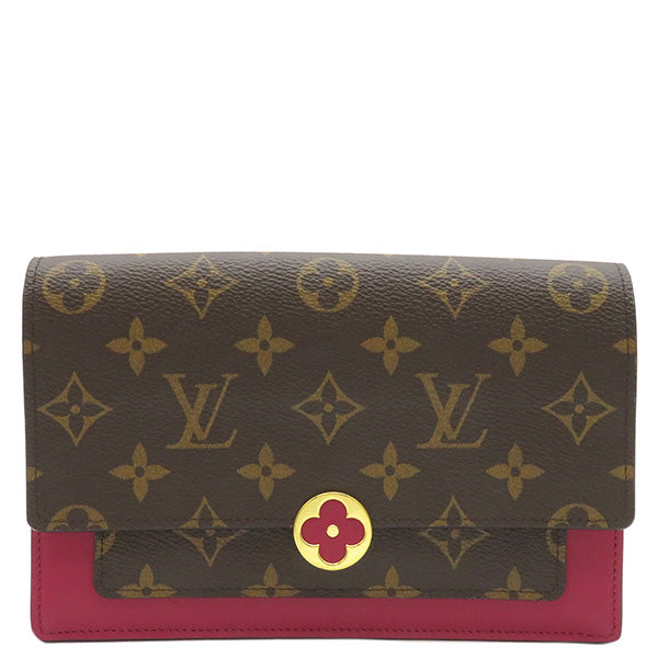 ルイヴィトン LOUIS VUITTON フューシャ ポルトフォイユ フロール