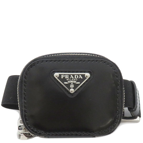 プラダ PRADA 2TL439ZO6 ブラック レザー ポーチ シルバー金具