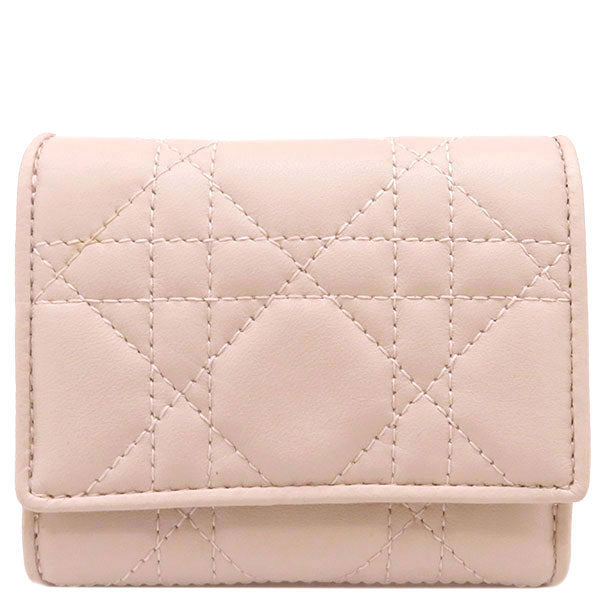 Dior レディディオール 折財布 ピンク