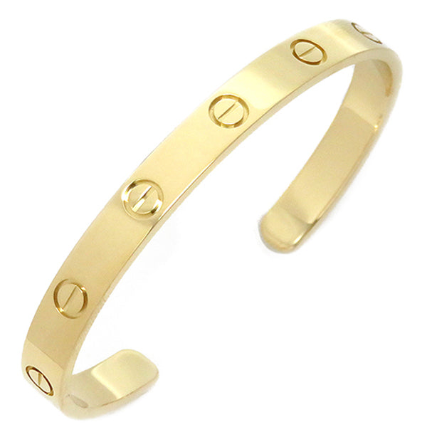 カルティエ Cartier LOVE ラブブレス オープン イエローゴールド K18YG #17 ブレスレット 750 18K 18金