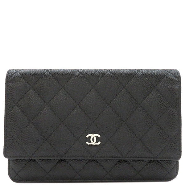 シャネル CHANEL マトラッセ チェーン ショルダー A33814 ブラック