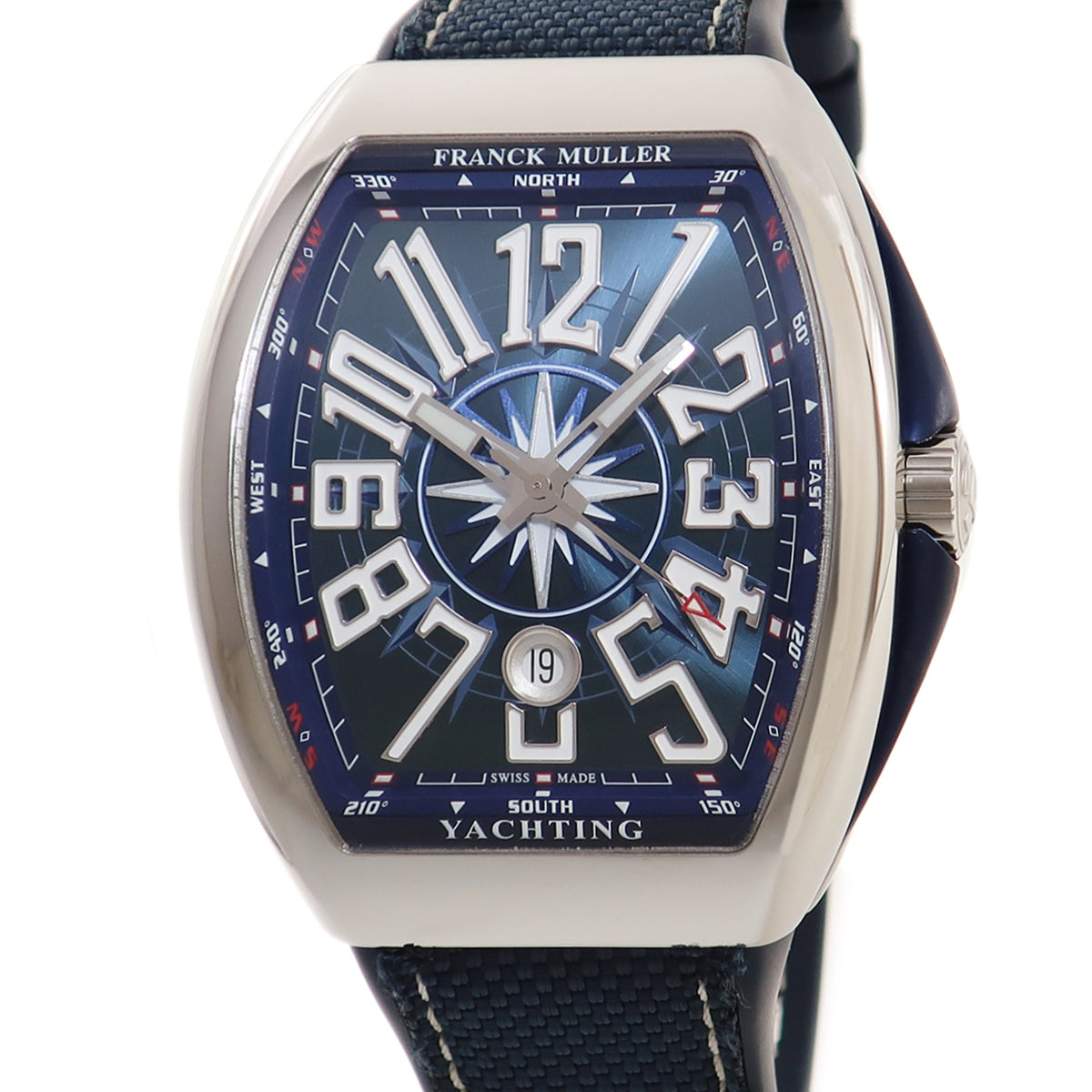 フランクミュラー FRANCK MULLER ヴァンガード ヨッティング V45 SCDT AC BL 自動巻き メンズ 青 白 アラビア