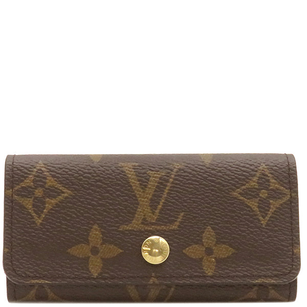 ルイヴィトン LOUIS VUITTON M69517 モノグラムキャンバス キーケース ゴールド金具 茶 鍵入れ