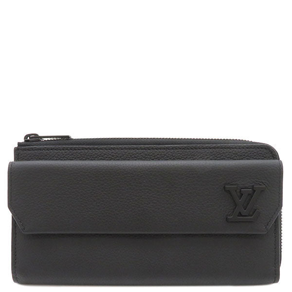 LOUIS VUITTON M69831 ジッピーウォレット アエログラム ノワール 長財布（小銭入れあり） グレインカーフレザー レディース