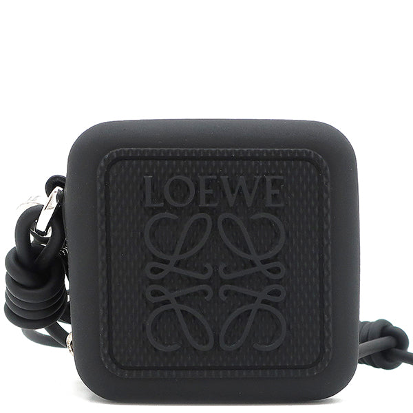 新品未使用☆LOEWE モールドコインケース ダイヤモンドラバー 財布 ブラック重さ01kg