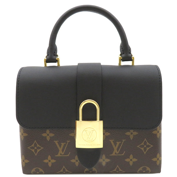 ルイヴィトン LOUIS VUITTON ノワール ロッキー BB M44141 モノグラムキャンバス 2WAYバッグ ゴールド金具 茶 シ