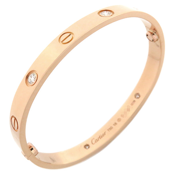 カルティエ Cartier LOVE ラブブレス ピンクゴールド K18PG ダイヤモンド #16 ブレスレット 750 18K 18金 R