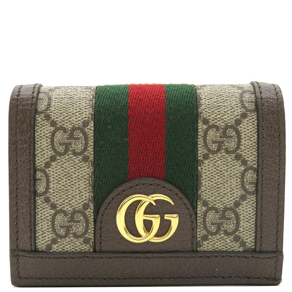 グッチ GUCCI オフィディア GG カードケース 523155 ベージュ×エボニー 