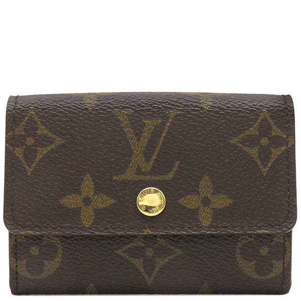 ルイヴィトン LOUIS VUITTON ポルトモネ プラ M61930 モノグラム モノグラムキャンバス コインケース ゴールド金具 茶 小銭入れ  カード入れ