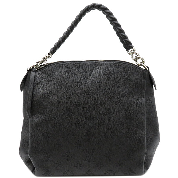 ルイヴィトン LOUIS VUITTON バビロン PM M50031 ブラック モノグラムマヒナ 2WAYバッグ シルバー金具 黒