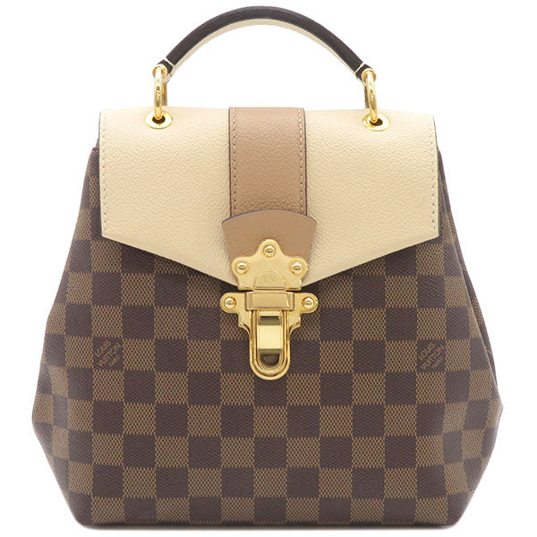 ルイヴィトン LOUIS VUITTON クラプトン バックパック N42259 クリーム ダミエキャンバス リュック・デイパック ゴールド