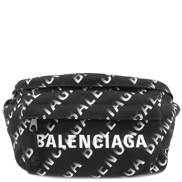 レディースBalenciaga バレンシアガ ナイロン WHEEL ロゴ ボディバッグ ...