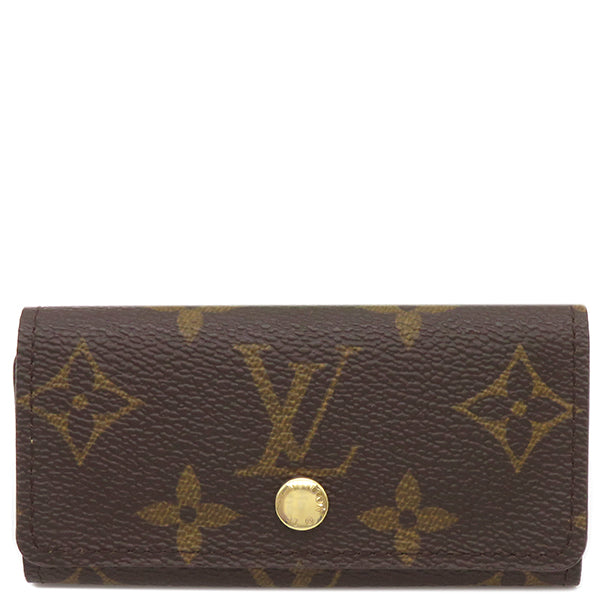 ルイヴィトン LOUIS VUITTON キーケース ミュルティクレ 4 M69517 モノグラム モノグラムキャンバス キーケース ゴールド金具 茶  鍵入れ