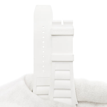 リシャール・ミル RICHARD MILLE ブラック ラバー 腕時計パーツ 新品同様 純正 替え ベルト バンド ストラップ 30mm ホワイト 白