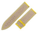 フランクミュラー FRANCK MULLER ロングアイランド 1000用 クロコバンド イエロー クロコダイル 腕時計パーツ 未使用 純正 替え ベルト マット ロング 22mm イエロー