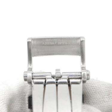 ブライトリング BREITLING ブラック クロコダイル ステンレススチール 純正バックル 腕時計パーツ 純正 クロコ ベルト バンド ストラップ 純正SS製Dバックル付き 替え 23mm ブラック 黒