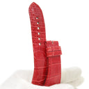 ハリーウィンストン Harry Winston レッド クロコダイル 腕時計パーツ 新品同様 純正 クロコ ベルト 替え ストラップ 28ｍｍ 赤 シャイニー