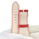 ハリーウィンストン Harry Winston レッド クロコダイル 腕時計パーツ 新品同様 純正 クロコ ベルト 替え ストラップ 28ｍｍ 赤 シャイニー