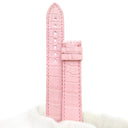カルティエ Cartier パシャ用 クロコバンド ピンク クロコダイル 腕時計パーツ 新品同様 純正 替え ベルト ストラップ 尾錠用 18ｍｍ ピンク