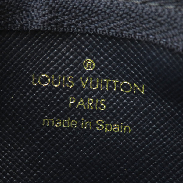 ルイヴィトン LOUIS VUITTON ポシェット クレ M92436 モノグラムミニラン モノグラムミニランキャンバス コインケース ゴールド金具 紺 キーチェーン付き 小銭入れ 鍵入れ