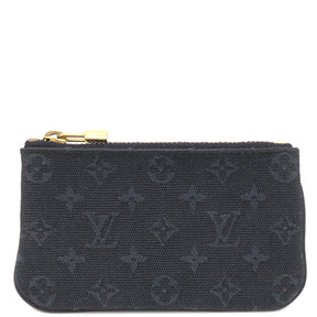 ルイヴィトン LOUIS VUITTON ポシェット クレ M92436 モノグラムミニラン モノグラムミニランキャンバス コインケース ゴールド金具 紺 キーチェーン付き 小銭入れ 鍵入れ