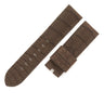 パネライ PANERAI レザーバンド ブラウン クロコダイル 腕時計パーツ 新品同様 純正 替え クロコ ベルト 尾錠用 ストラップ 24ｍｍ ブラウン 茶