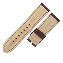 パネライ PANERAI レザーバンド ブラウン クロコダイル 腕時計パーツ 新品同様 純正 替え クロコ ベルト 尾錠用 ストラップ 24ｍｍ ブラウン 茶