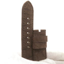 パネライ PANERAI レザーバンド ブラウン クロコダイル 腕時計パーツ 新品同様 純正 替え クロコ ベルト 尾錠用 ストラップ 24ｍｍ ブラウン 茶