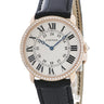 腕時計 カルティエ Cartier ロンド ルイ カルティエ LM WR000651 手巻き メンズ K18PG無垢 純正ダイヤ アイボリー ローマン 青針