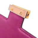 エルメス HERMES コンスタンス ミニ 3 ローズシェヘラザード アリゲーター ショルダーバッグ ゴールド金具