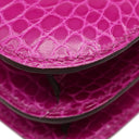 エルメス HERMES コンスタンス ミニ 3 ローズシェヘラザード アリゲーター ショルダーバッグ ゴールド金具