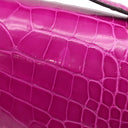 エルメス HERMES コンスタンス ミニ 3 ローズシェヘラザード アリゲーター ショルダーバッグ ゴールド金具