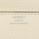 エルメス HERMES コンスタンス ロング トゥー ゴー ナタ×ジョーヌシトロン ヴォーエプソン 長財布 シルバー金具 オフホワイト 二つ折り財布